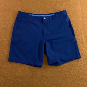 Bonobos Mens 36 Blue Standard 8 Inch Inseam Performance Golf Shorts